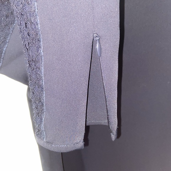 REISS ⚜️ Caryn Navy Blue Lace Sleeve Dress - Picture 7 of 12